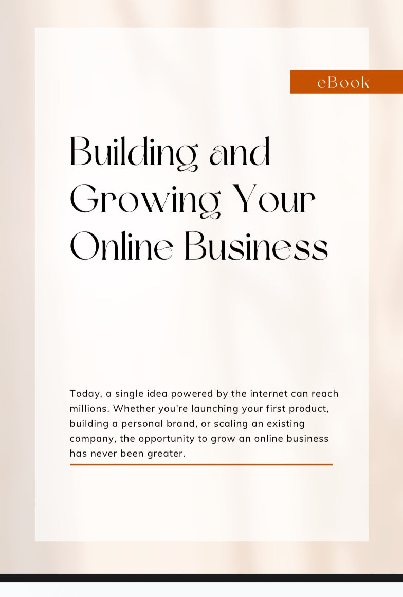 E-BOOK Building & Growing your online brand & business
