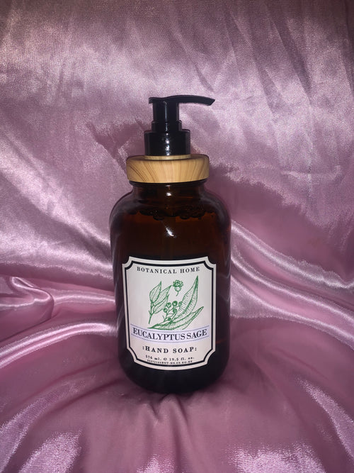 Aromatic  Hand-soap in amber jar
