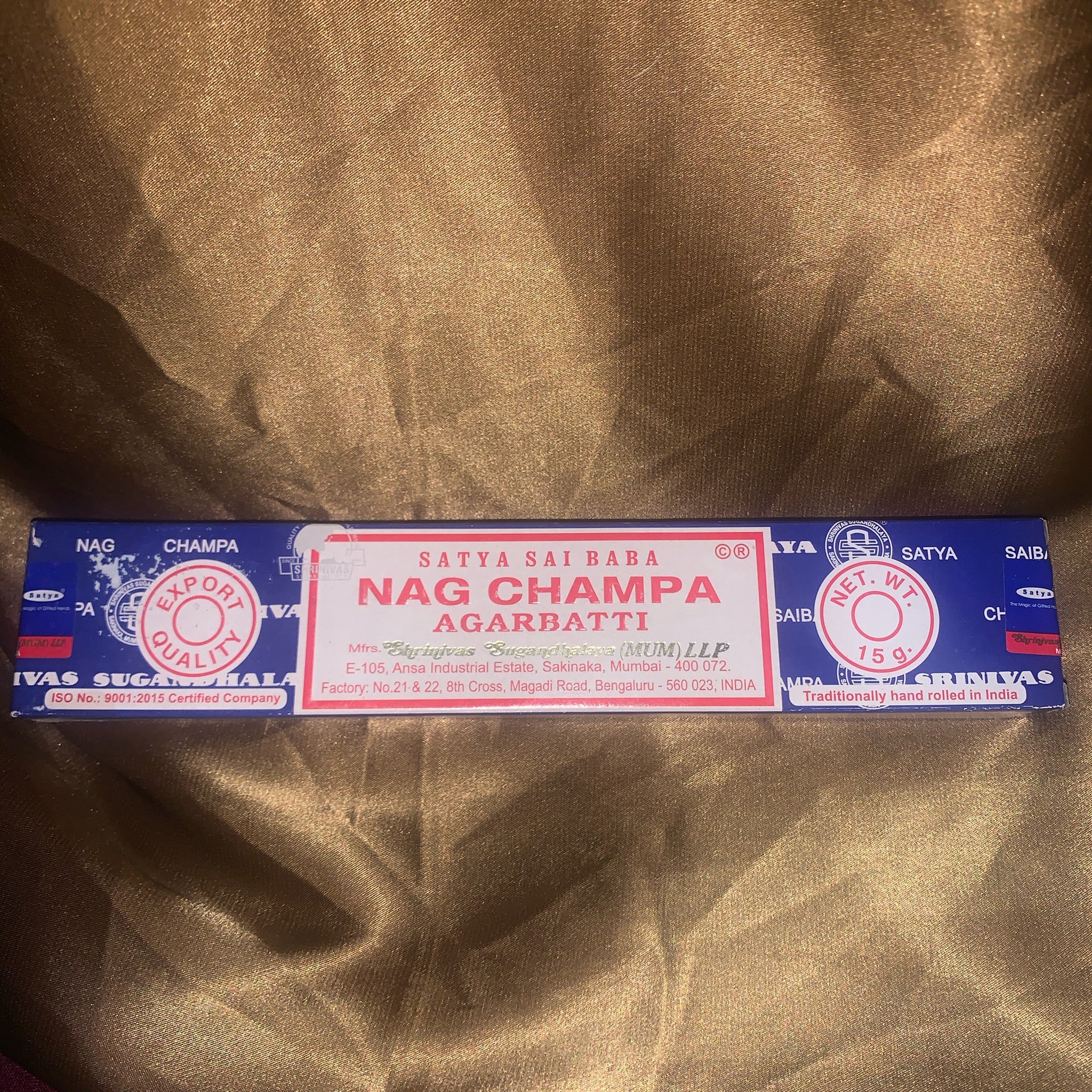 Nah champa incense w/ baby Buddah